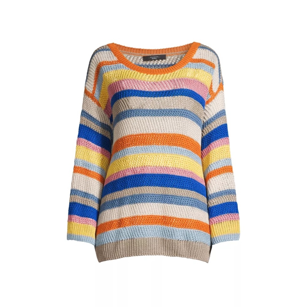 Weekend Max Mara Sweater Women’s Size M Uguale Striped‎ Linen